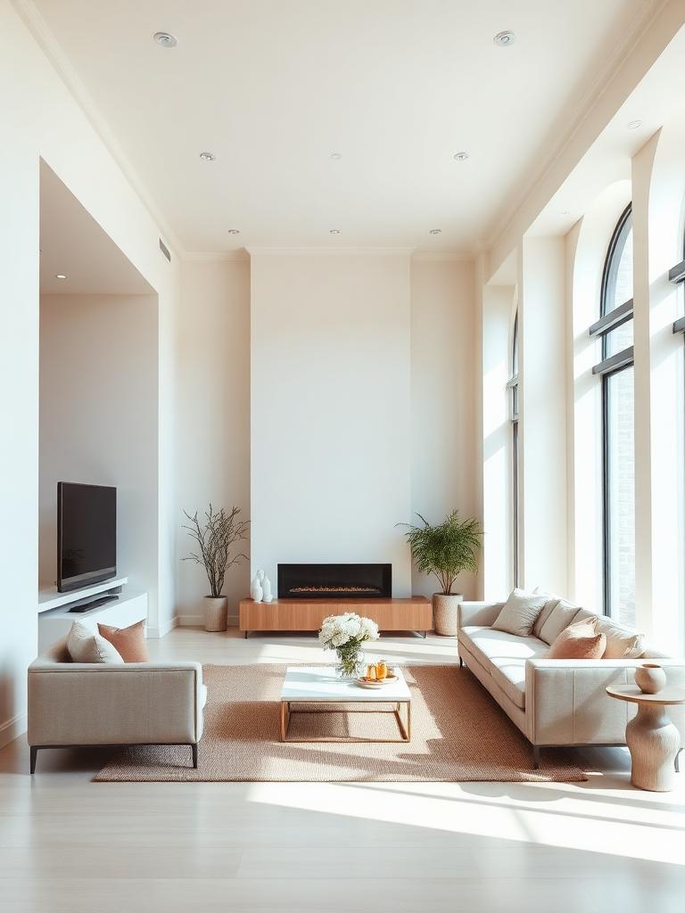 Freshly painted contemporary living room
